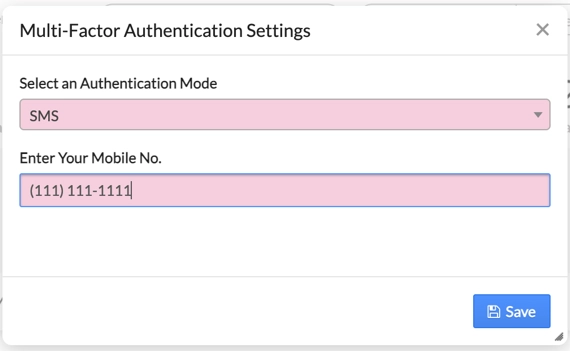 Zoobook SMS-Based MFA