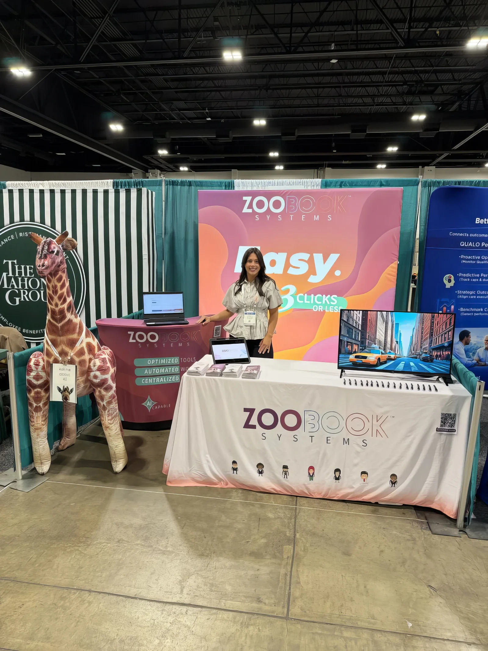 Zoobook Systems trade show booth
